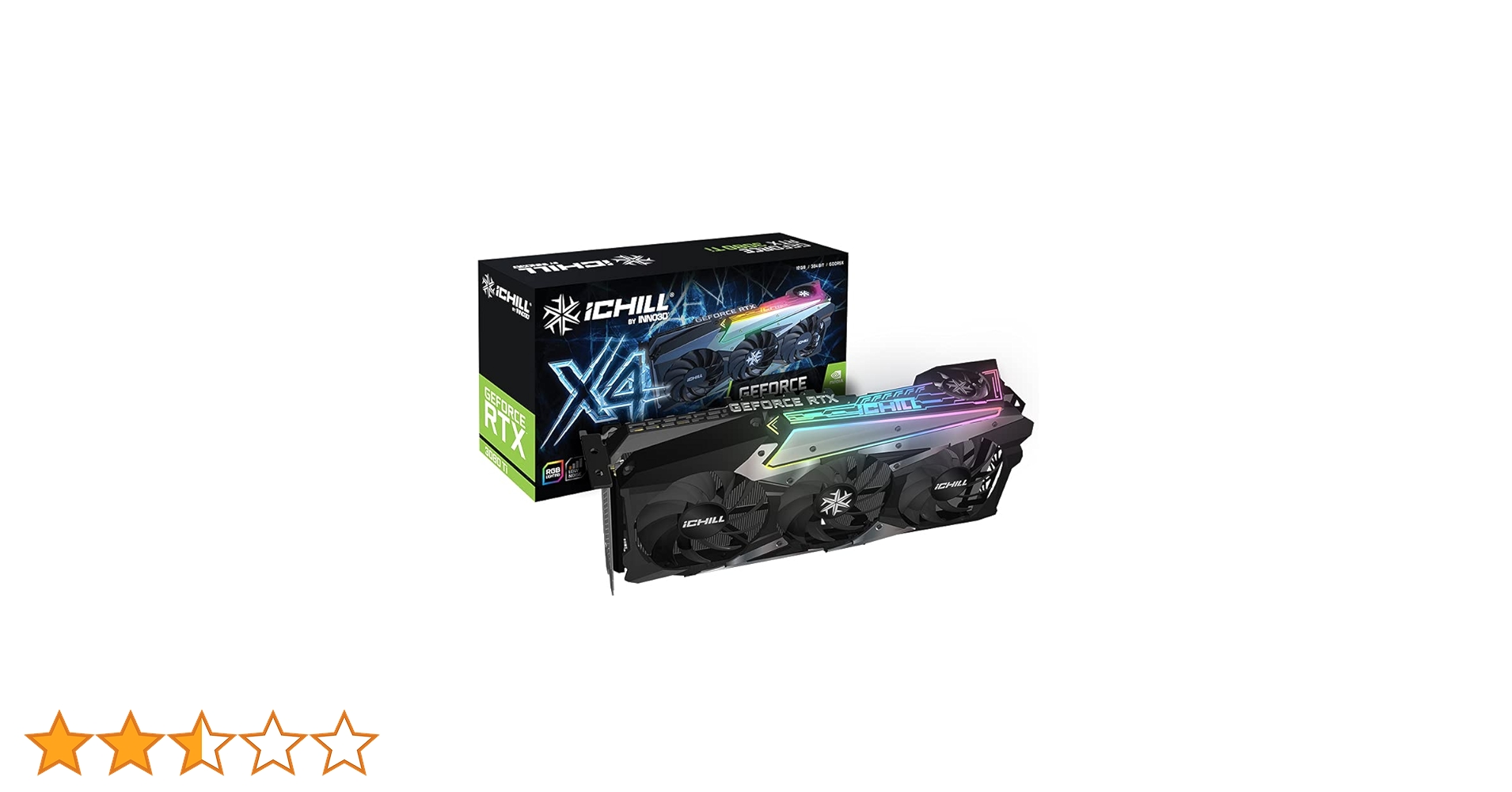 グラフィックボード・グラボ・ビデオカード Inno3D GeForce RTX 3080 iCHILL X4 10GB INNO3D GEFORCE RTX™ 3080 ICHILL X4 LHR | INNO3D - GRAPHICS CARDS