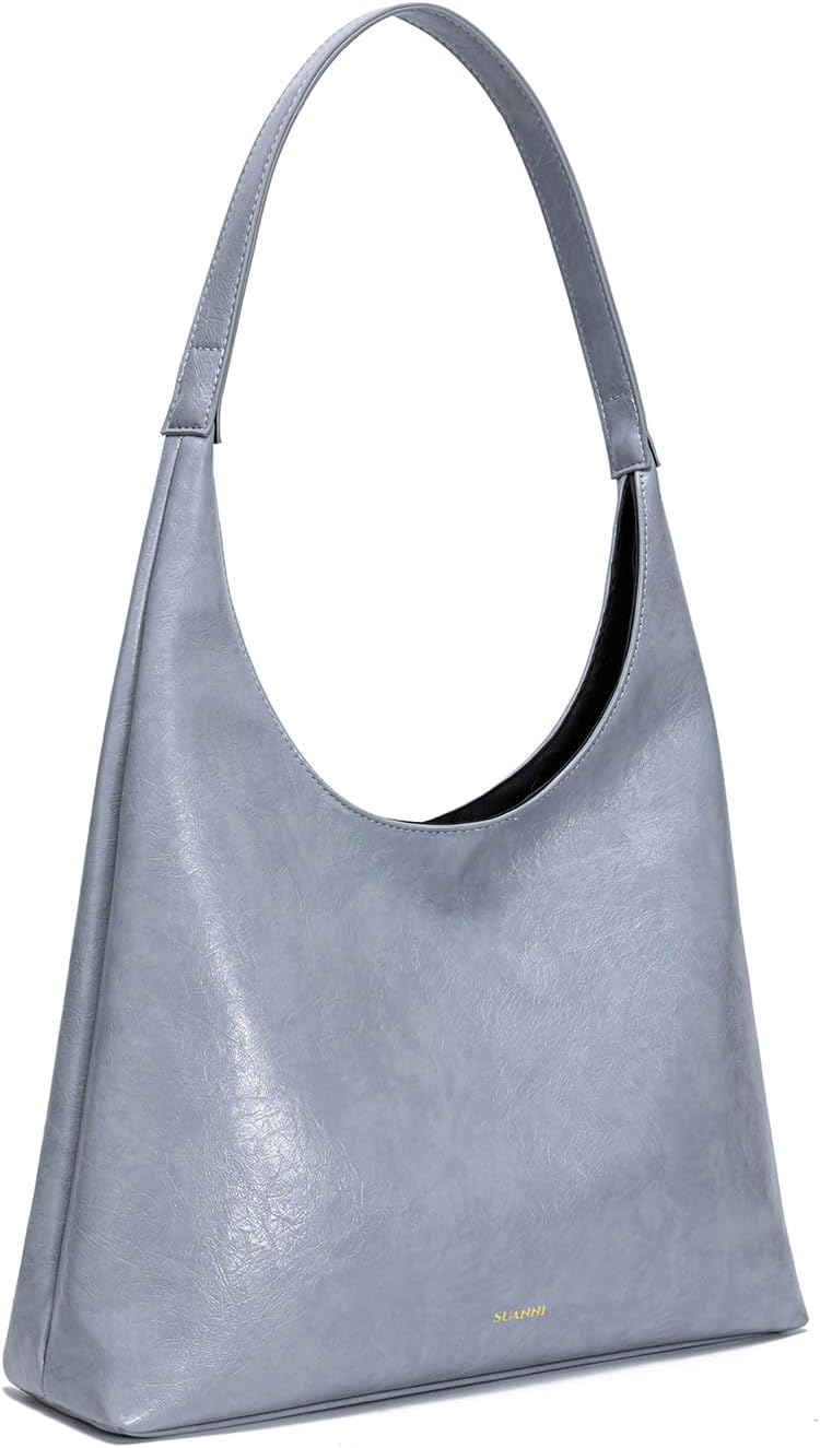 Leopard Suede Tote Bag for Women, Large Brown Slouchy Shoulder Hobo Handbag, Vegan Leather Purse With Zipper for Work - Image 3