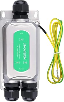 LINOVISION BT90W Outdoor PoE++ Extender, Repeater and Amplifier | IEEE 802.3af/at/bt, Two PoE Outputs for IP and PTZ Cameras