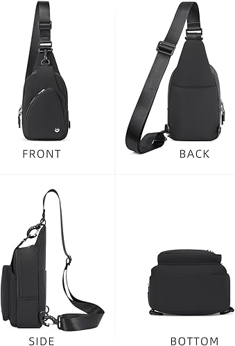 Miniatura 6 de WESTBRONCO Bolso bandolera pequeño para mujer, de nailon, ligero, para viajes, casual, uso diario