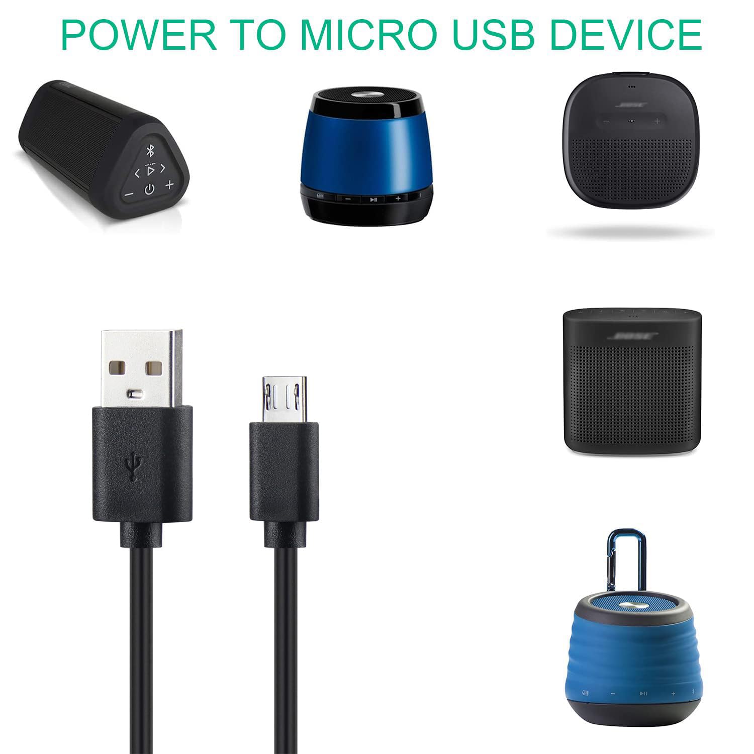 CAVO CARICATORE USB Compatibile Con Altoparlante Bluetooth HMDX JAM THRILL HX-P320 EUR 8,33 - IT - Foto 3