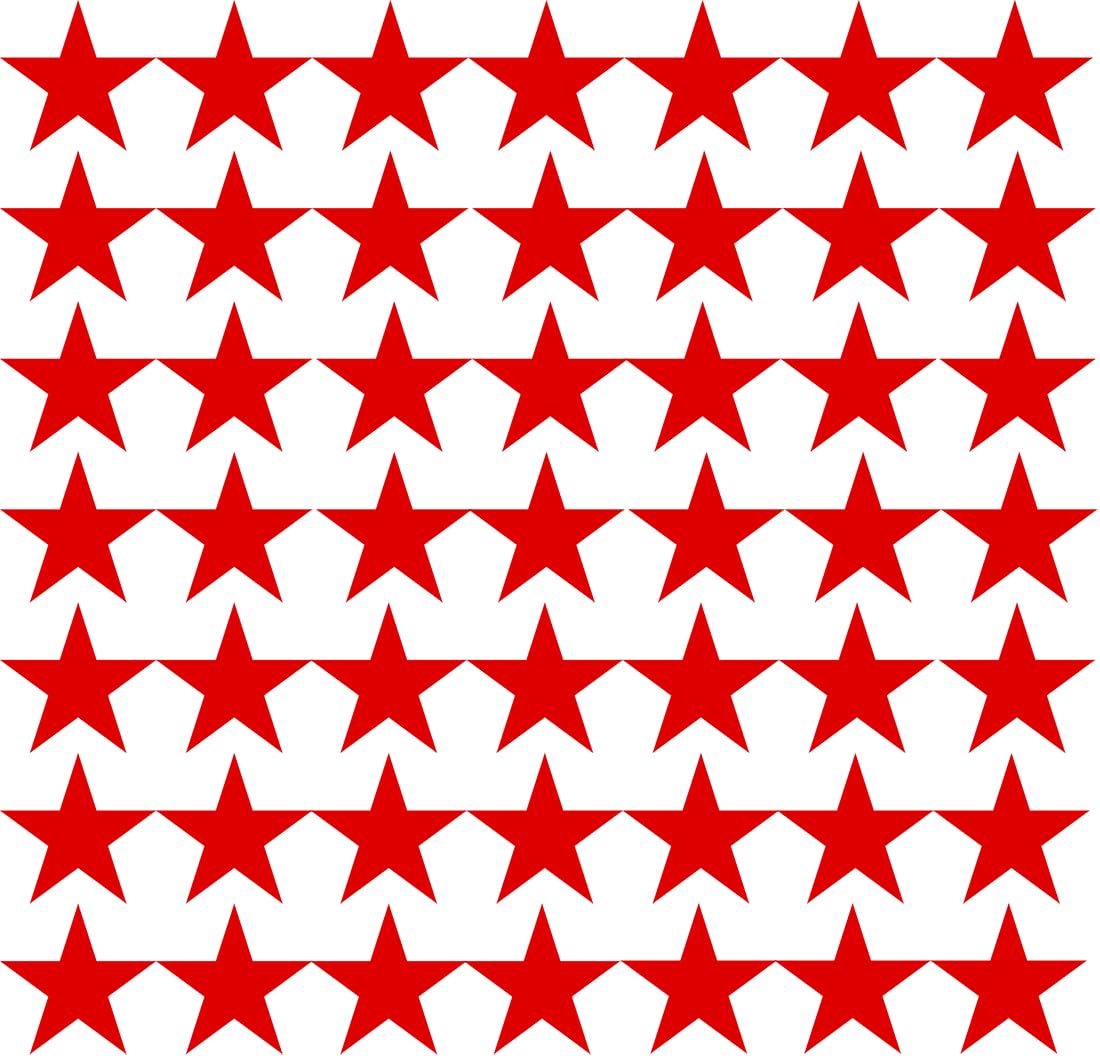 Anita Enterprises Vinyl Star Stickers | Red Star Stickers | Star Pattern Stickers | 50 Quantity Stickers with Self-Adhesive Stickers Easy to Apply (Size 3 Inch X 3 Inch)-image-15