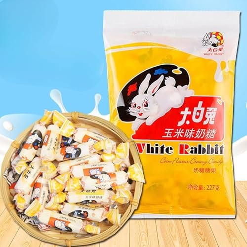 【中式の特色多味大白兔?糖 114g/227g/袋】玉米巧克力薄荷?豆酸?味?糖 キャラメルコーンチョコレートミントあずきヨーグルト味キャラメル多味太妃糖 ?糖,中国の特色ある軽食、レトロなキャンディデザート,?旧糖果甜点 年?聚会糖果正月用品パーティーお