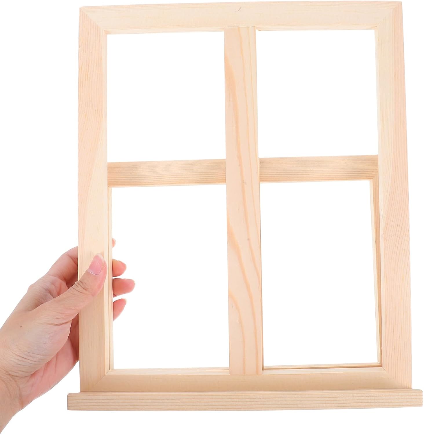 TIDTALEO Foldable Wooden Tabletop Easel Adjustable Height Sturdy Desktop Stand for Students Artists Painting and Drawing with Four-Level Height Settings