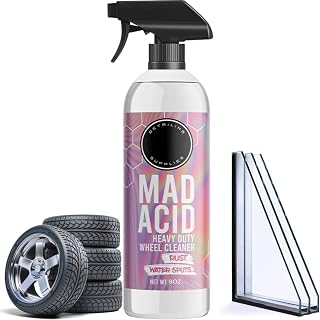 Acid Glass Cleaner, Water Spot Remover, Shower Cleaner, Heavy-Duty Wheel Cleaner For Bathroom, Car, Furniture, Easily Remove Hard Water Spots from Windows (1, 1pcs*8oz)