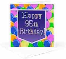 Amazon.com : Balloons with Purple Banner Happy 95th Birthday