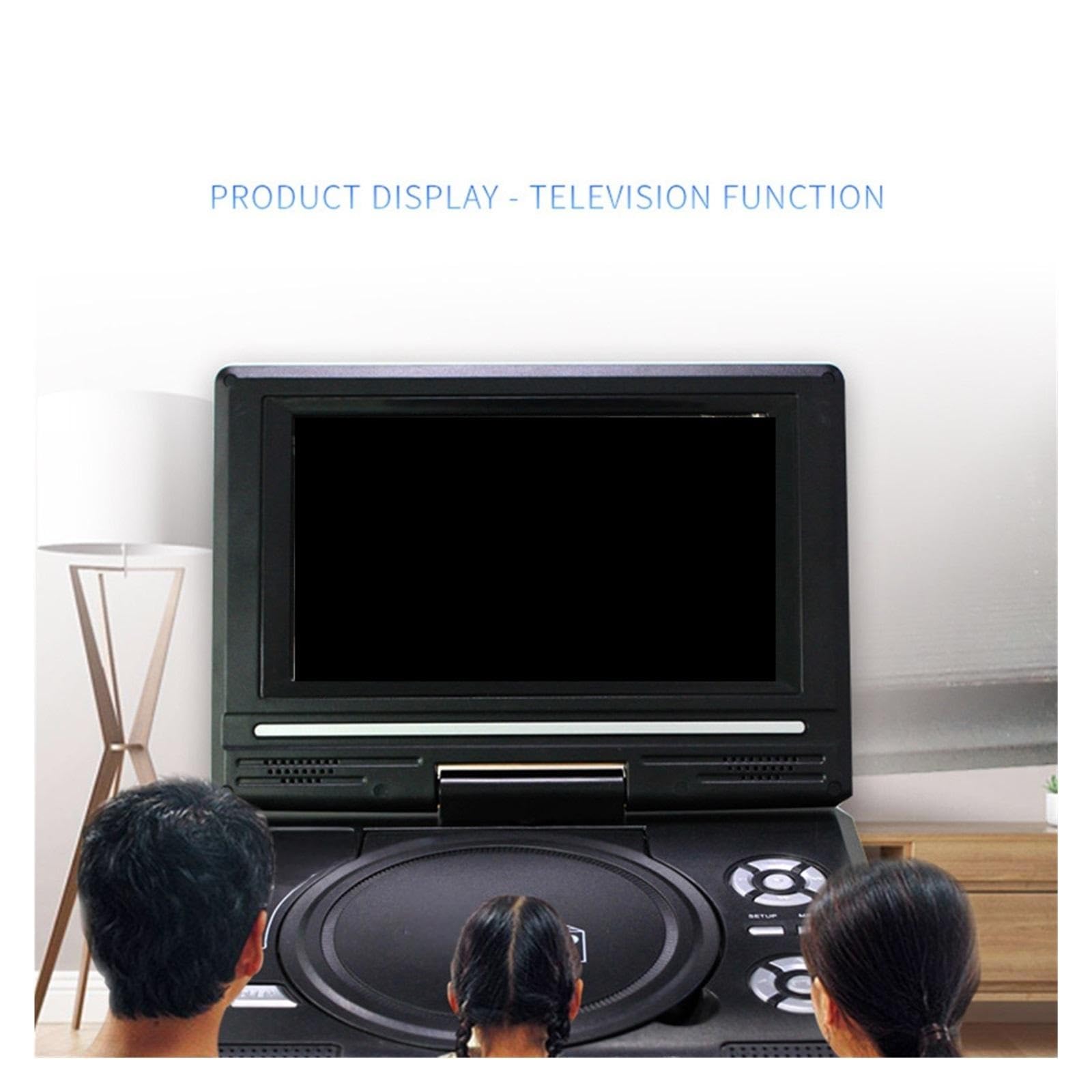 Lecteur DVD Mobile, Support de Manette Jeu sans Fil for Lecteur DVD, Prise en Charge la Carte USB/SD, Meilleurs formats for dortoir et Maison Haute résolution