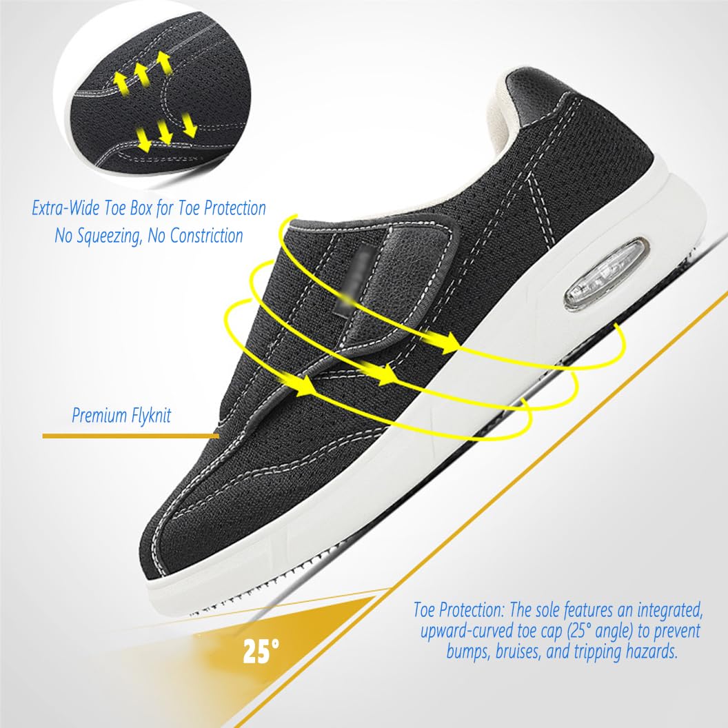 Buty dla cukrzyków, męskie, damskie, medyczne, ortopedyczne, zdrowotne, haluks, buty na lato, buty rekreacyjne, wygodne buty rehabilitacyjne dla seniorów, opuchnięte stopy