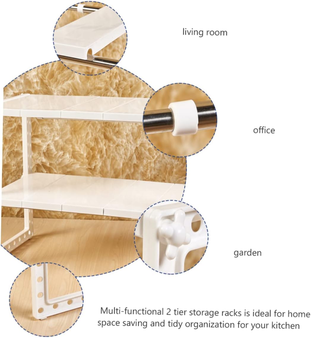 1pc under Sink Storage Shelf Organizer Rack Space-saving Design for Kitchen Bathroom and Office Includes Removable Shelves for Easy Organization