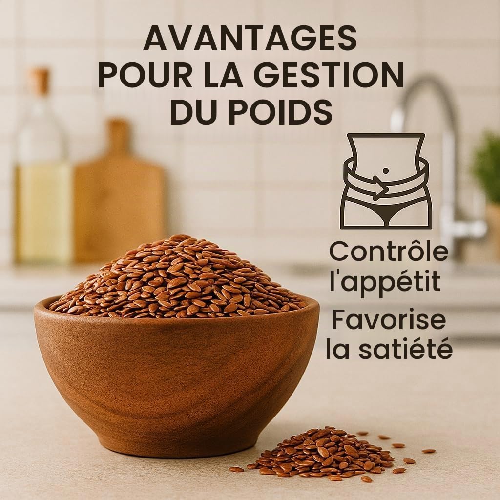 GiDeli Graines de Lin Brun 3kg – Riches en Protéines et Oméga-3 – Faibles en Sucre – Idéales pour Boulangerie et Pâtisserie – Saveur Douce Noisette – Pour Cuisine et Vegan – 100% Naturel