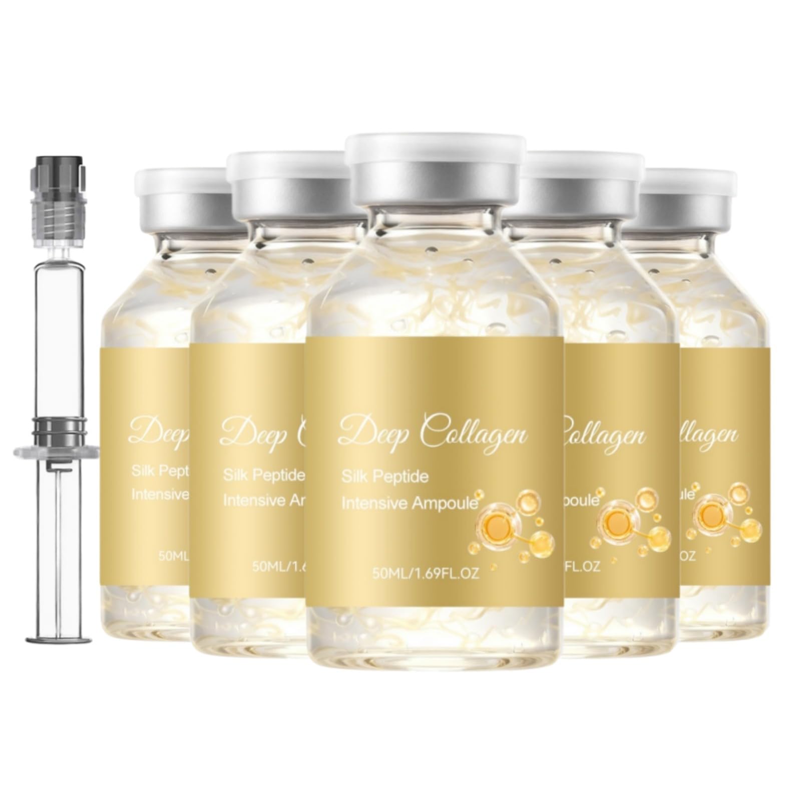 Sérum Visage Effet Tenseur, Peptides de Soie et Collagène, Serum 50ml