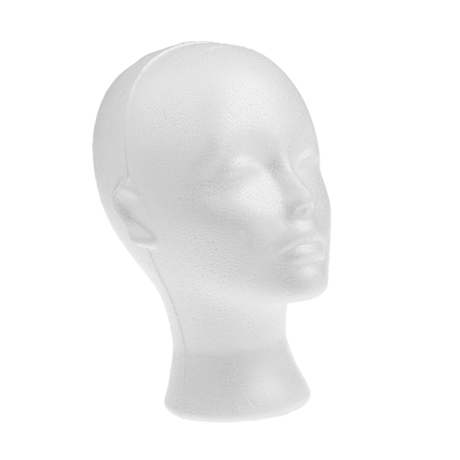 Mannequin Head Samica Pianka Wystawca Dla Własnych Słuchawki Włosów Włosów Kobieta Peruka Wyświetlacz Głowy Styrofoam Model Głowica