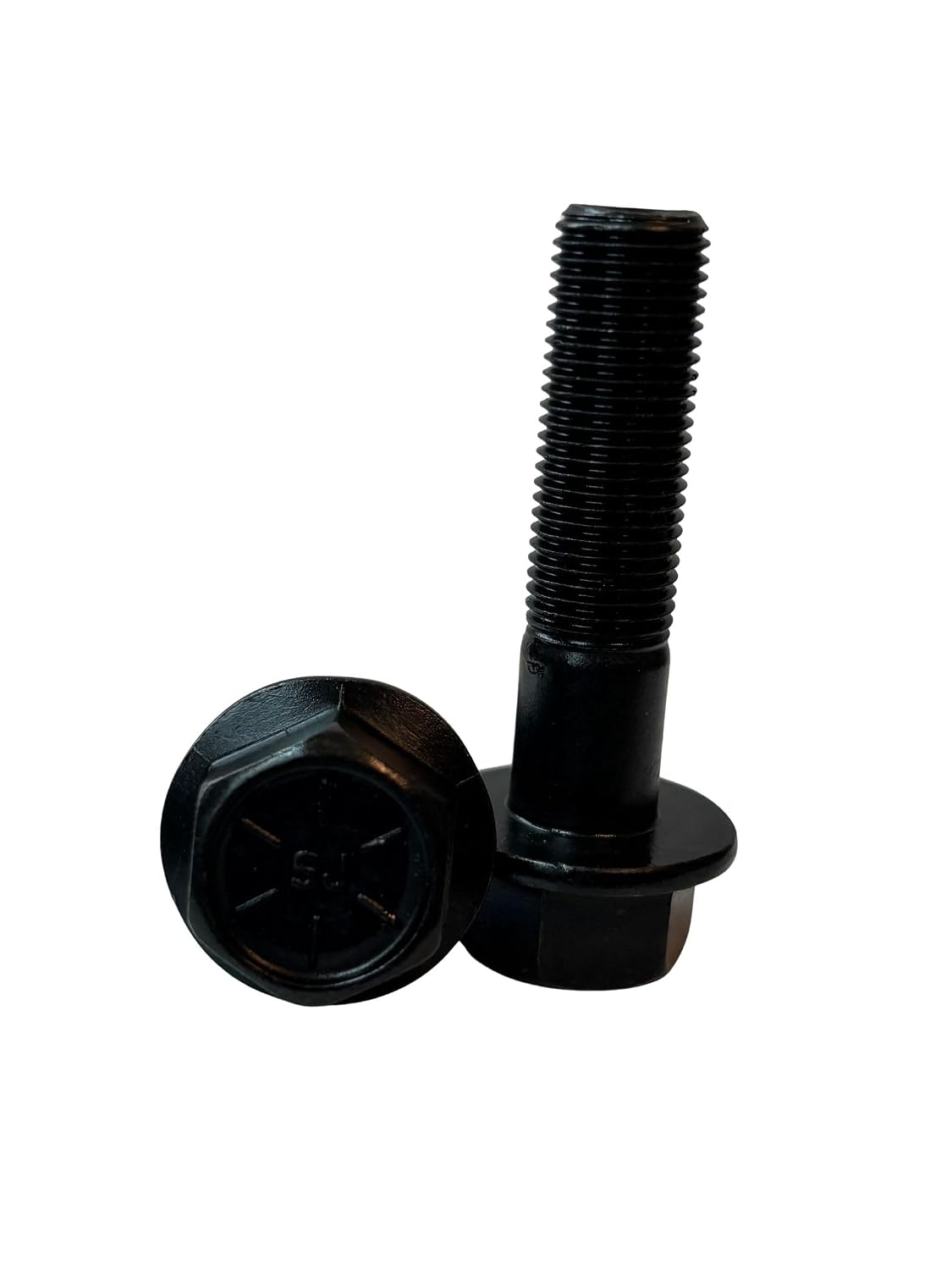 (25 Pieces) 1/2-20x2 Grade 8 Hex Flange Bolts Screws UNF Fine Partial Threads Zinc Phosphate & Oil