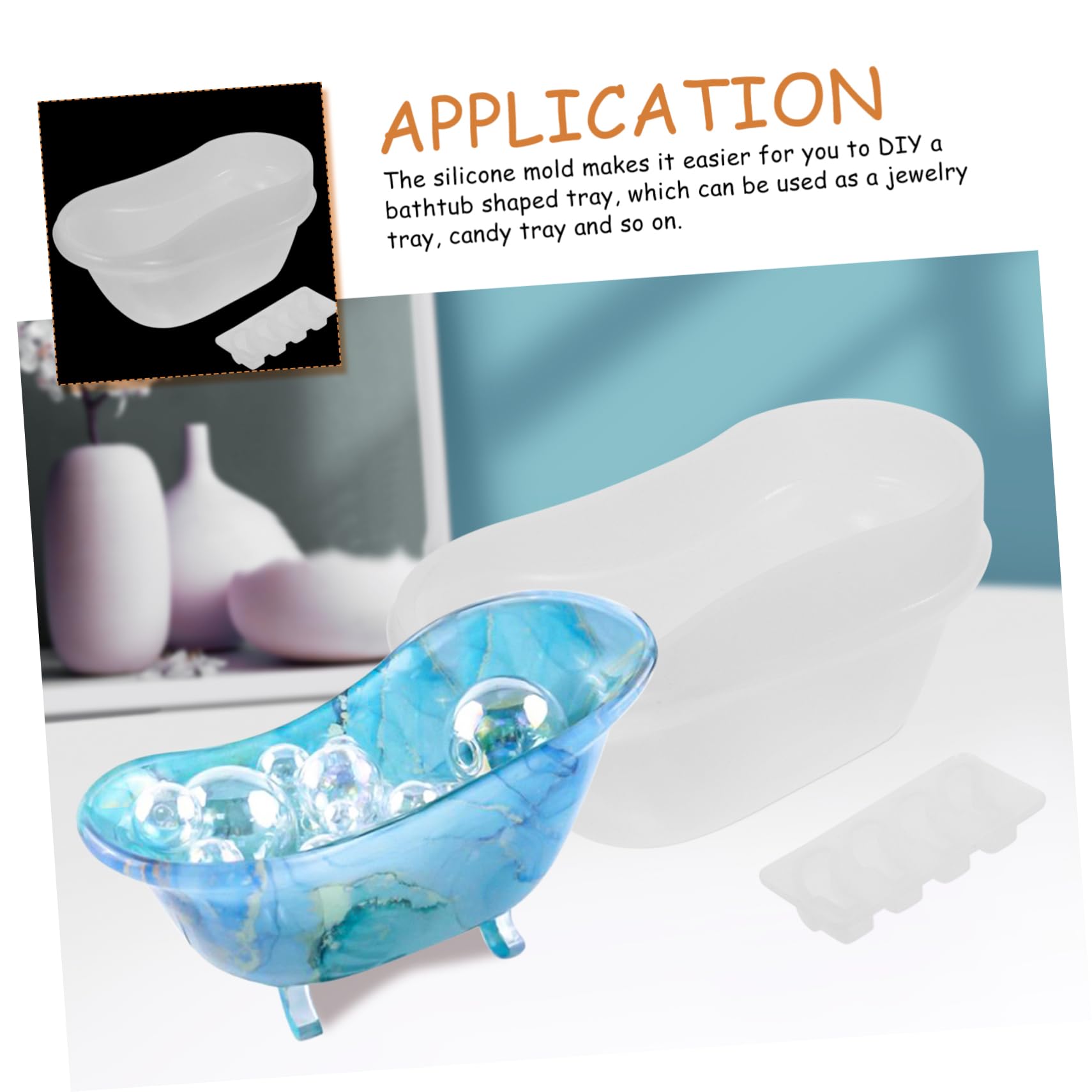 2 Stampi In Silicone Per Sapone Di Natale - 8 Cavità Rettangolari, Fai Da Te, Resistenti Al Calore (104-230°C), Colore Caffè - 2