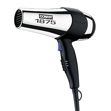 Amazon.com: Conair 070rachnw 1875-watt cromado secador de pelo : Belleza y  Cuidado Personal