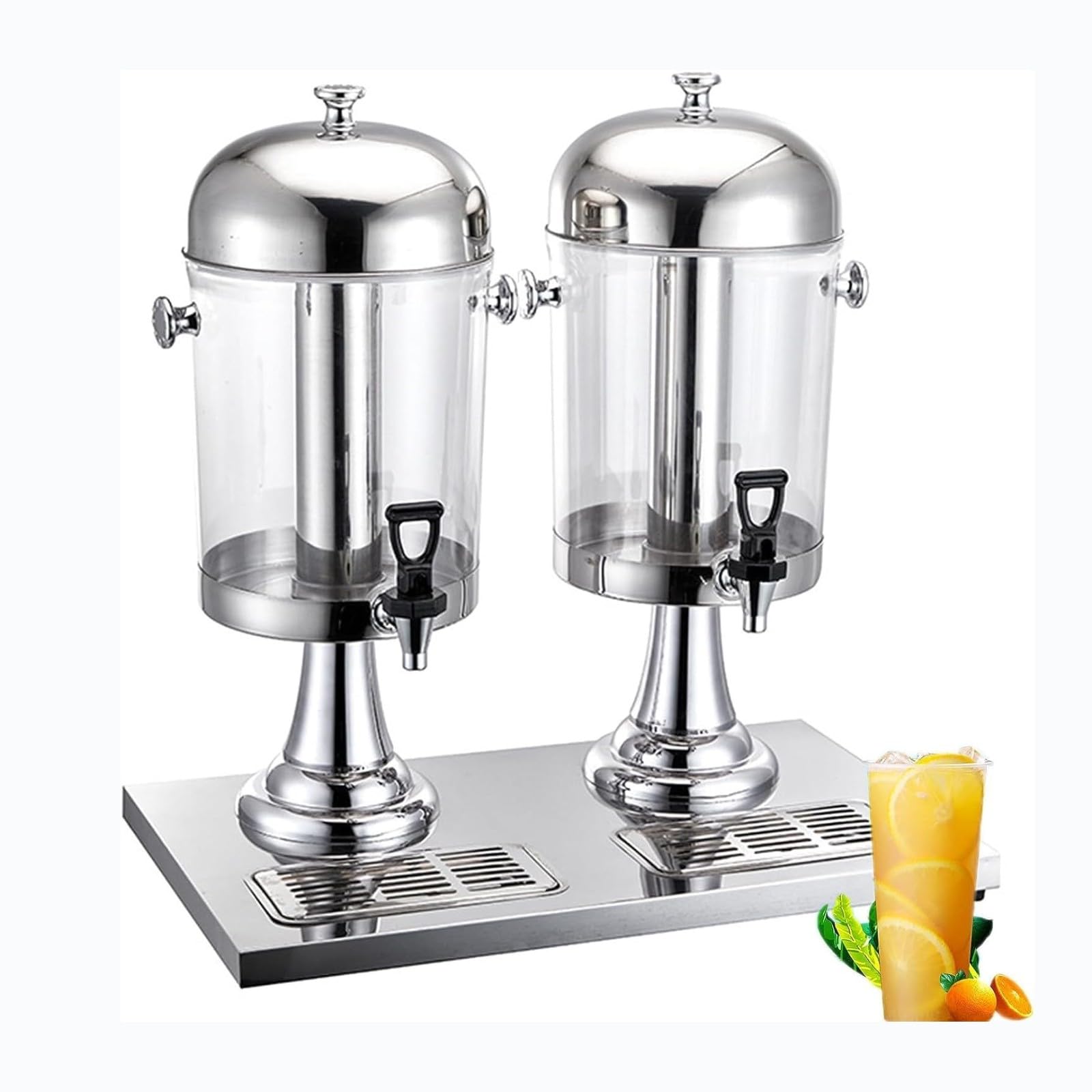 asdchZen Drink Dispenser Beverage Dispenser Premium Stainless Steel Beverage Machine - Commercial Juice Dispenser For Hotels & Buffet Bars - Hot & Cold Drinks, Ideal For Breakfast Serv,16L