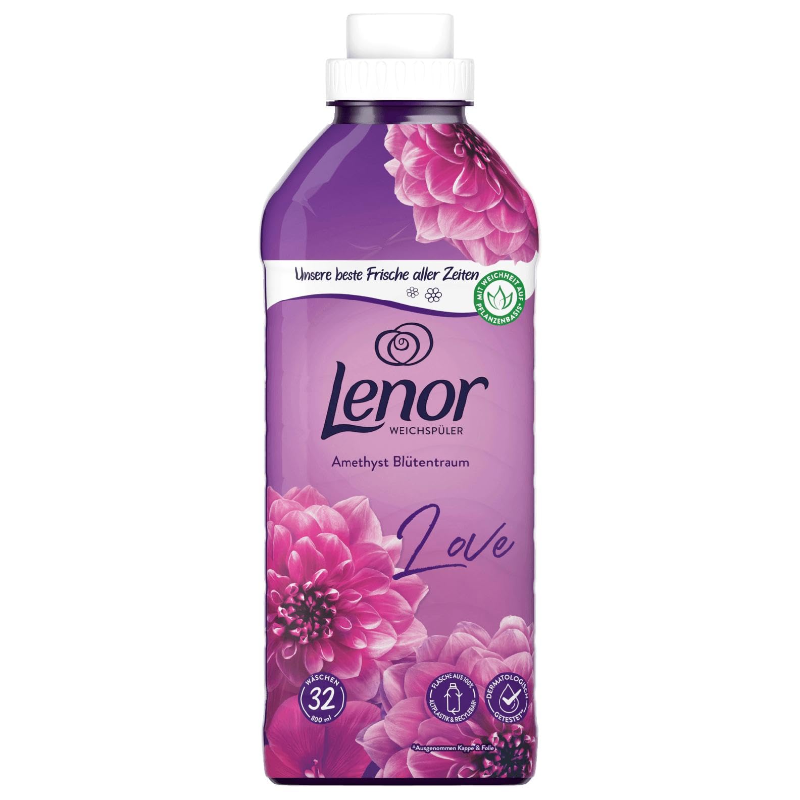 LenorLiquid Fabric Softener, Therapy Flower Dream Fragrance, 32 Washes, 0.8 L