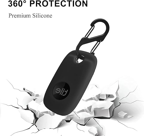 Miniatura 3 de 4 fundas para Tile Pro 2024Tile Pro 2022, funda protectora de silicona suave que absorbe los golpes con mosquetón (negro, azul, rojo y blanco)