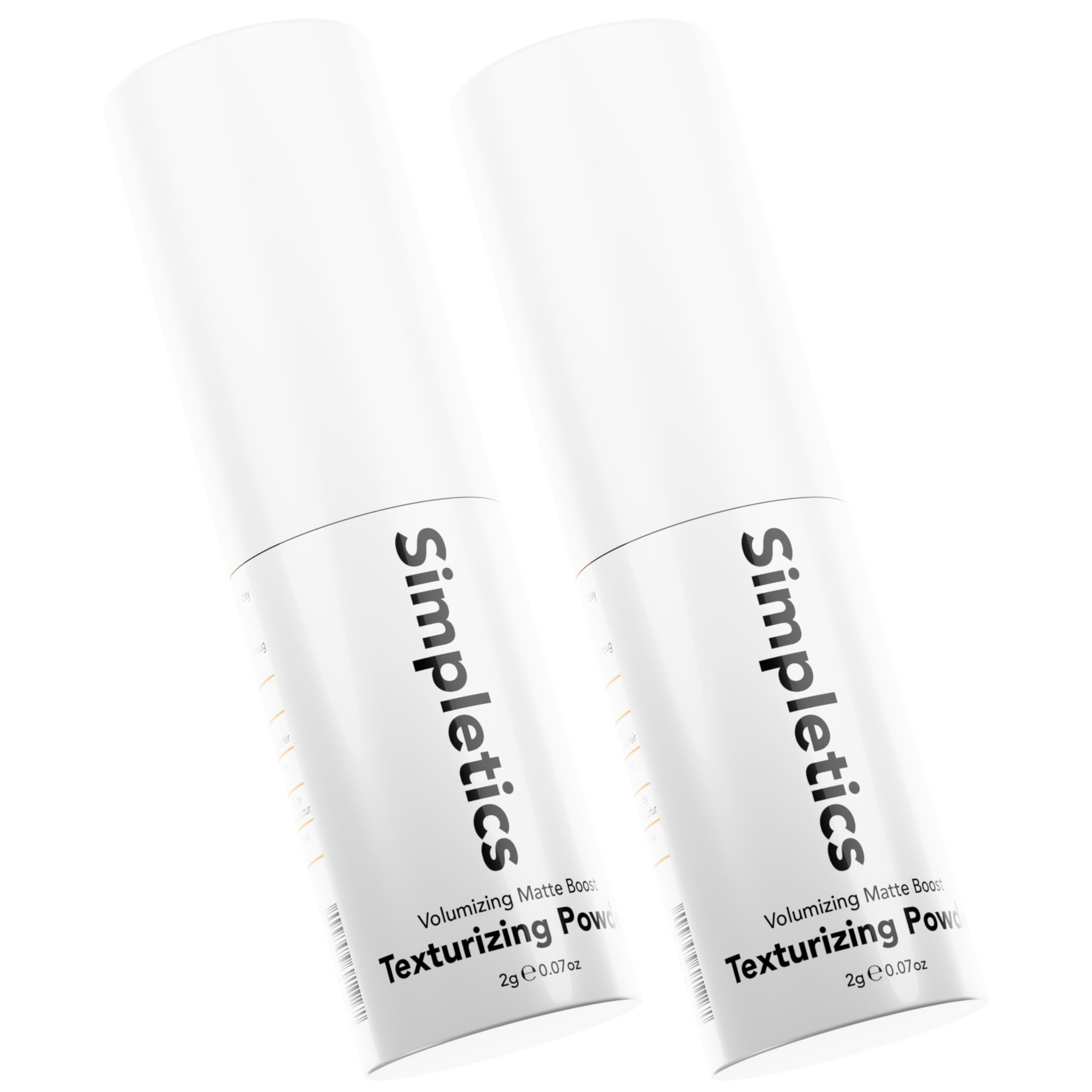 Texturizing Powder - All Natural, 4 Ingredient Nourishing Formula with Rice Starch - Chemical Free - Gives Volumized, Texturized, Matte Finish to Men & Women (2 Pack)