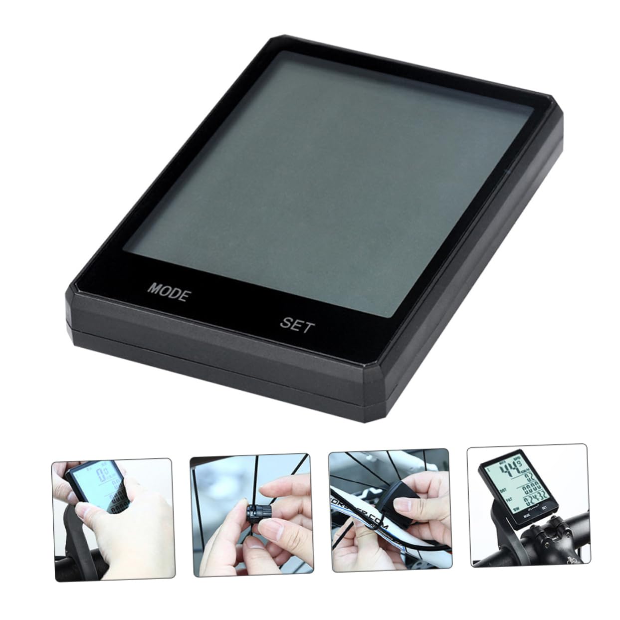 Toddmomy Codice ciclistico ciclocomputer senza fili tachimetro della bici Contachilometri wireless impermeabile contachilometri senza fili contachilometri impermeabile Nero