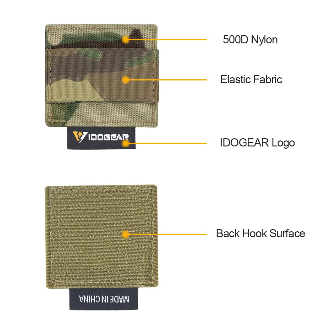 Bisu Tactical Cable Storage Sticker Reusable Fastening Cable Ties with Hook and Loop for Tactical Helmet, Headset, Walkie-Talkie