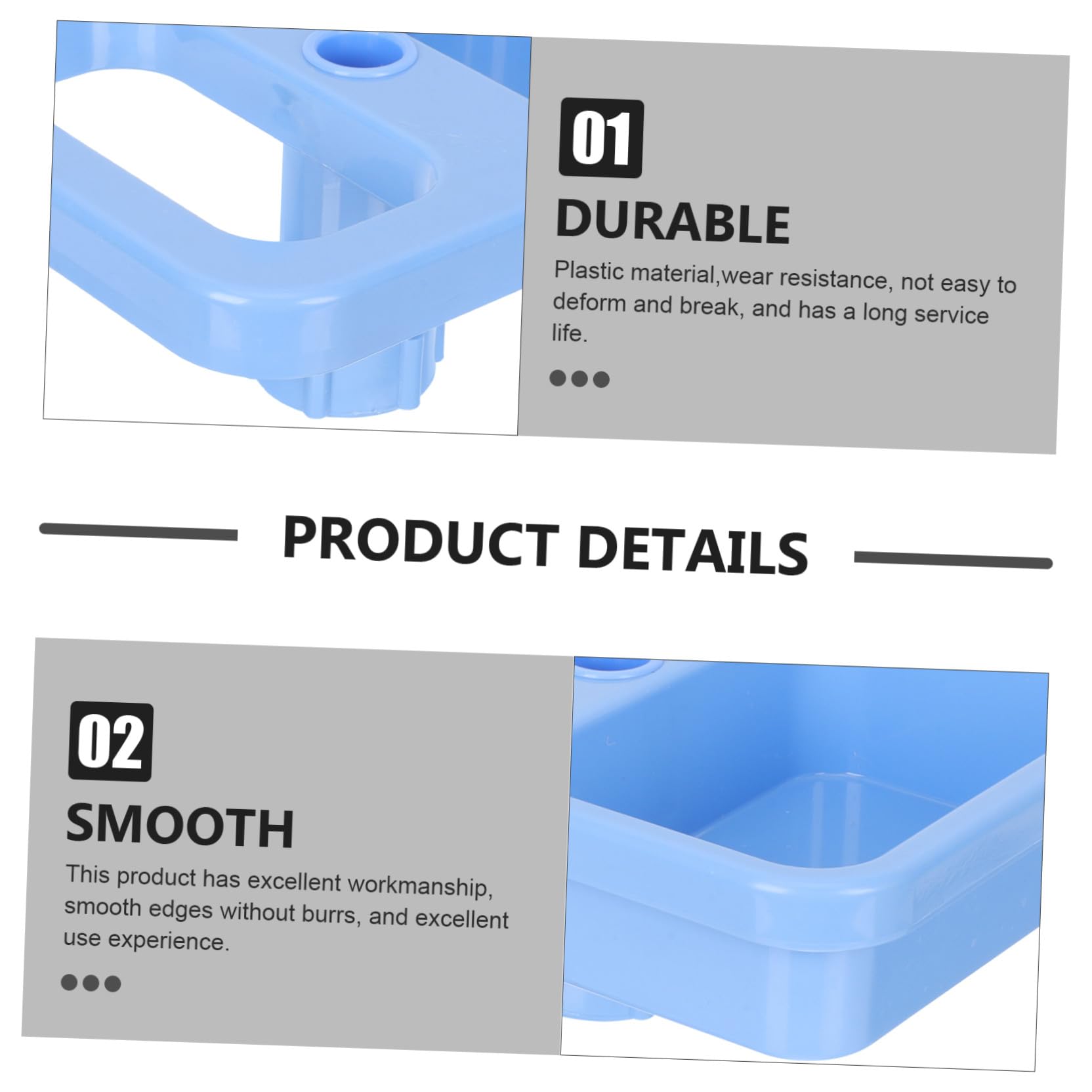 Support De Perfusion Plateau En Plastique Léger Pour Poteau Iv, Plaque De Rangement Professionnelle Antidérapante Pour Accessoires Médicaux Et Porte-gouttes, Usage Hospitalier Industriel