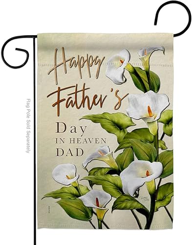 Decoración de tumba del Día del Padre en el Cielo para decoración de cementerio al aire libre para el hogar, bandera para abuelo, papá, abuela,