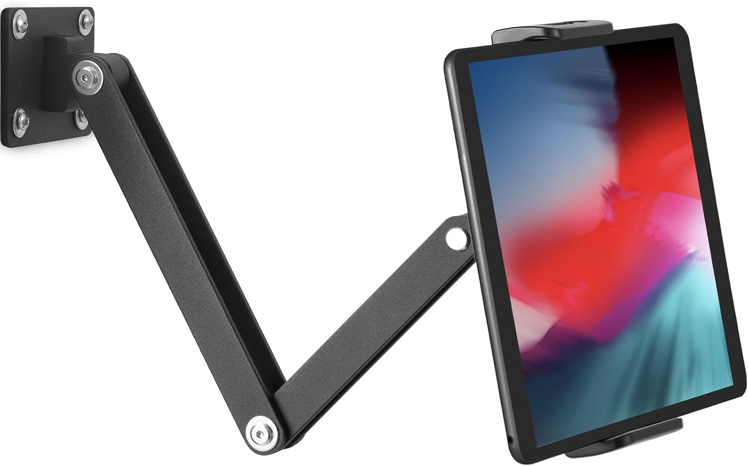 Tablet Wall Mount,Adjustable iPad Wall Mount Holder,360°Rotating Flexibly, Compatible with 4.7-15.6″ Tablets/Phones/iPad/eReader(Black) Tablet Wall Mount,Adjustable iPad Wall Mount Holder,360°Rotating Flexibly, Compatible with 4.7-15.6″ Tablets/Phones/iPad/eReader(Black)