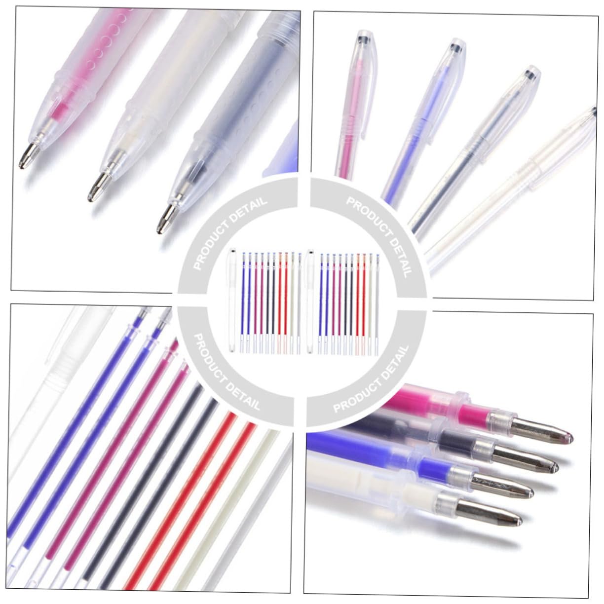 VILLCASE Lot de 2 stylos à couture thermiques effaçables à la craie pour tissu à haute teneur en liquide VILLCASE Lot de 2 stylos à couture thermiques effaçables à la craie pour tissu à haute teneur en liquide