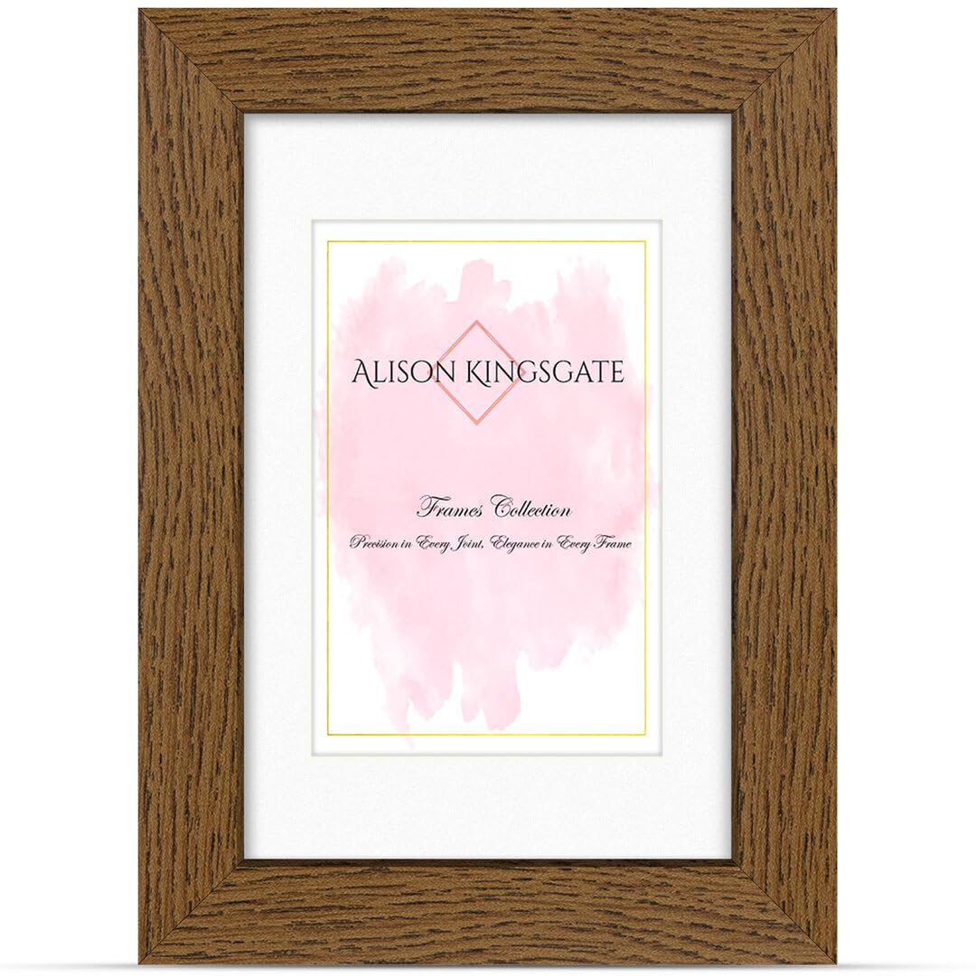 Alison Kingsgate 12X10 Dark Oak Picture Frame with Mount for 10x8 Photos