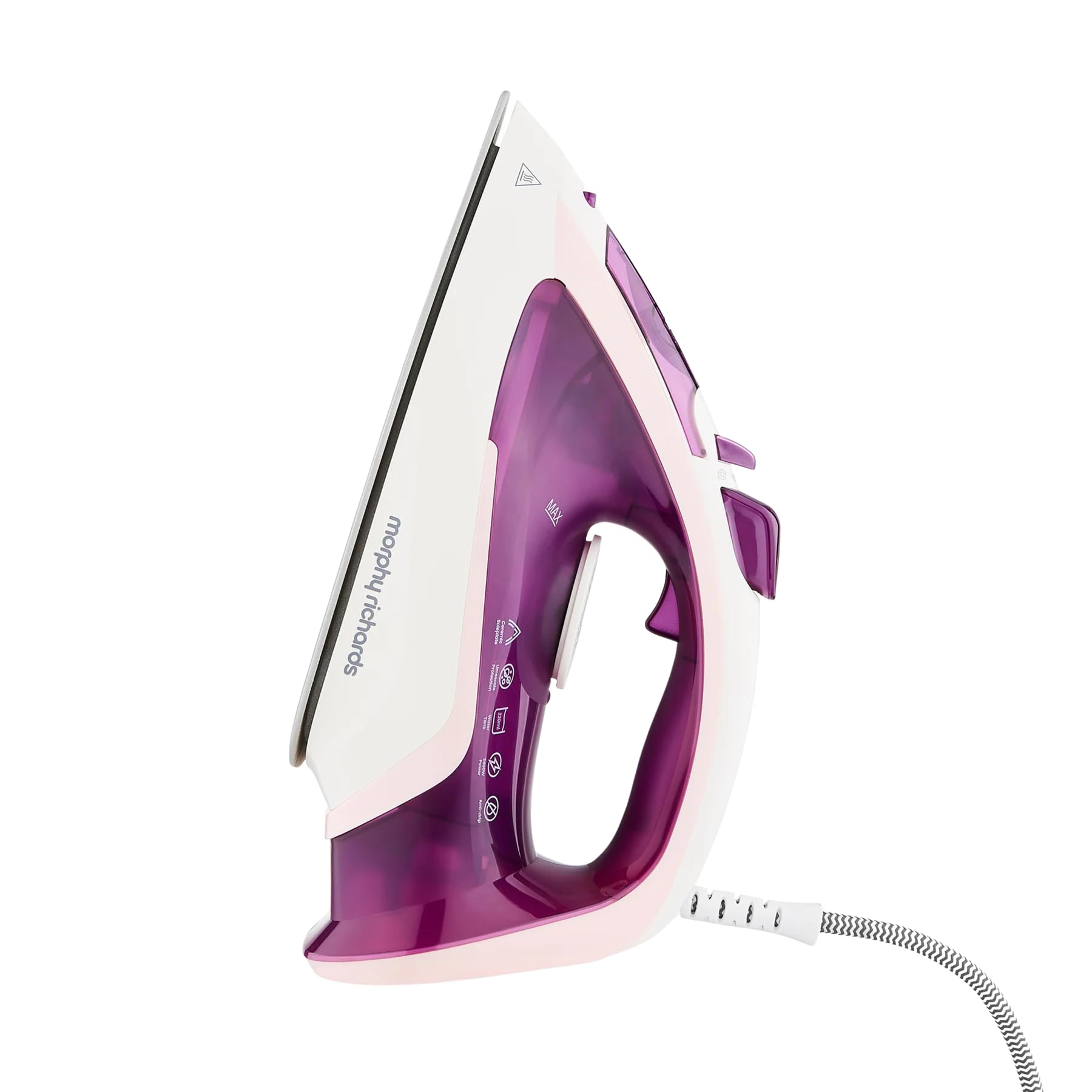 Morphy Richards Unisex Pink Steam Flow 2400W Turbo Steam Iron In