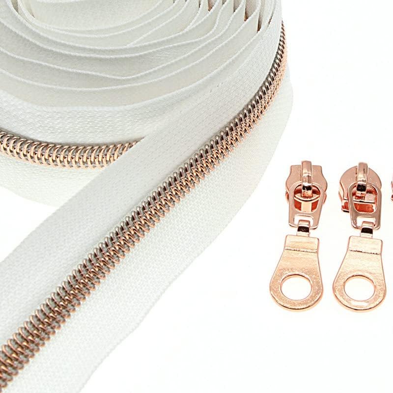 #5 Metallic Nylon Coil Zipper by The Yard