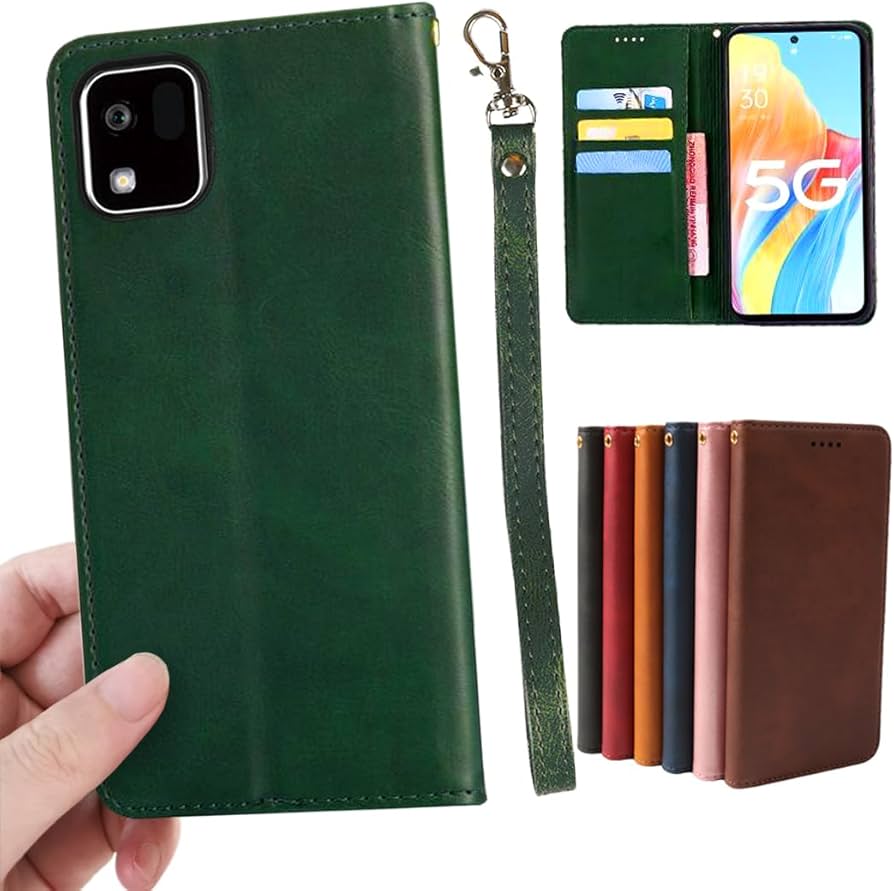 Amazon | 京セラ かんたんスマホ3 A205KC ケース 手帳型 ストラップ 同