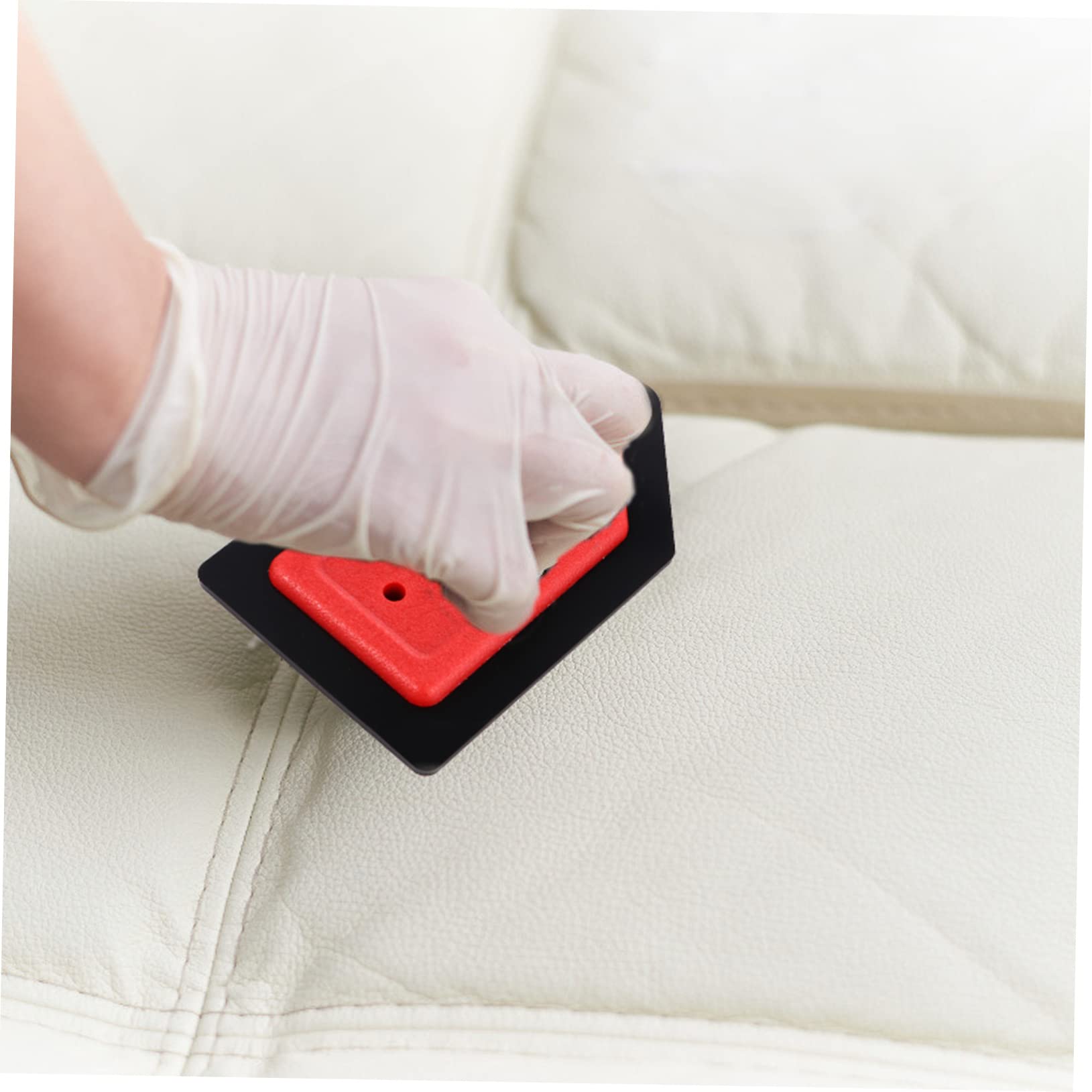 Toddmomy Portable Cat Hair Remover Dog Hair Detailing Squeegee Pet Hair Removal Tool for Furniture Clothes and Carpets Durable Design Red