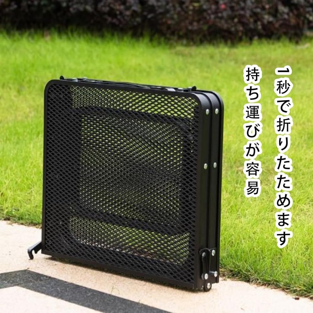 折りたたみメッシュテーブル ブラック 中型 楽天市場】メッシュテーブル【ブランドル】鉢棚 鉄 黒