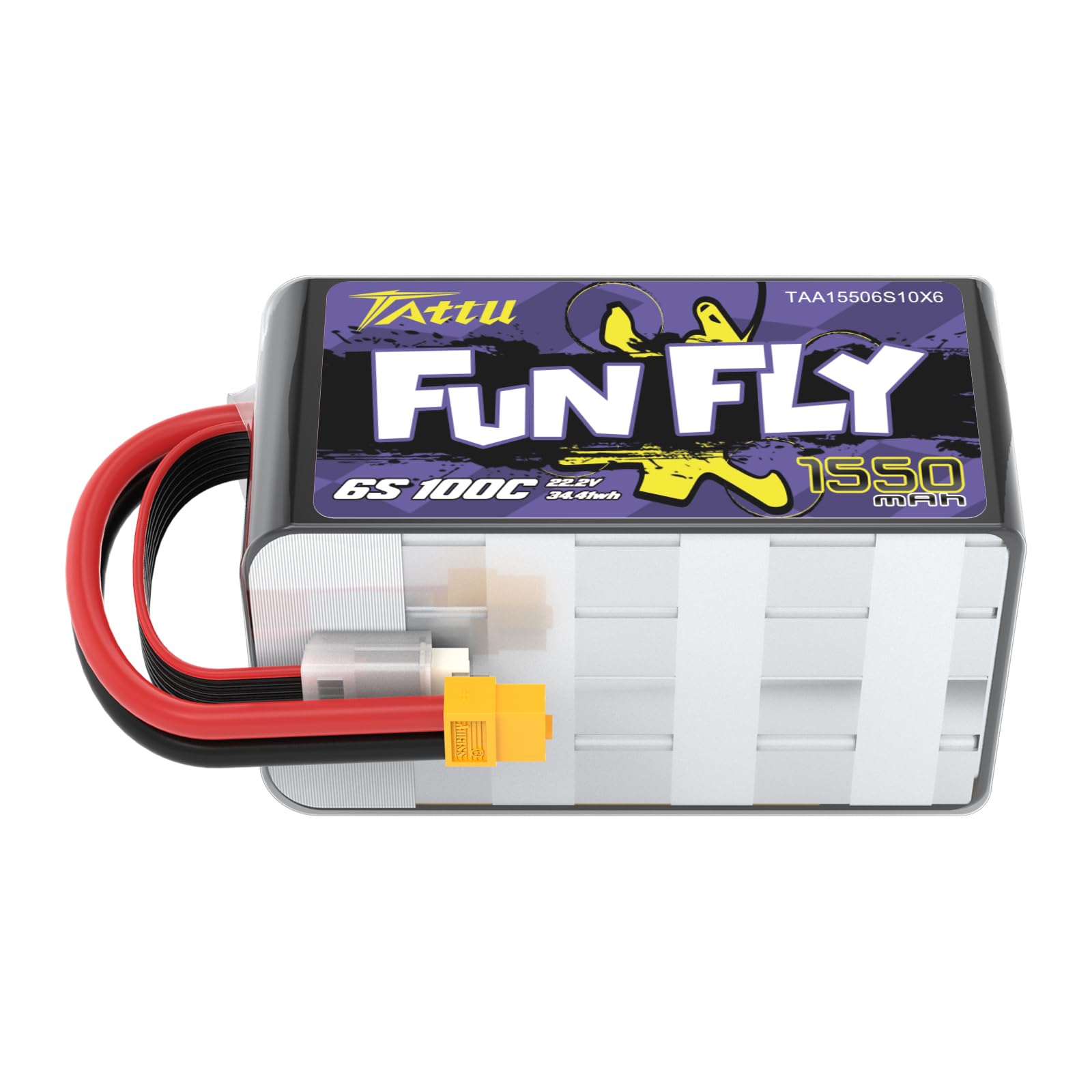 Tattu 6S lipo 1550 mAh 22,2 V 100C Funfly Lipo akumulator z wtyczką XT60 do drona UAV FPV Quadcopters