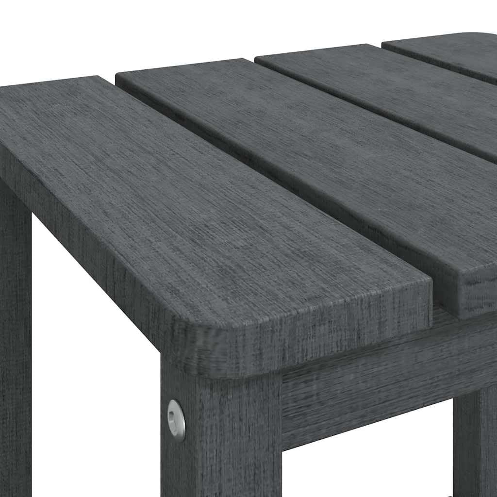 Stół ogrodowy, antracytowy, 38 x 38 x 46 cm, odporny na warunki atmosferyczne, stół tarasowy z HDPE, na balkon i na zewnątrz, trwały składany stół, odporny na warunki atmosferyczne, idealny do