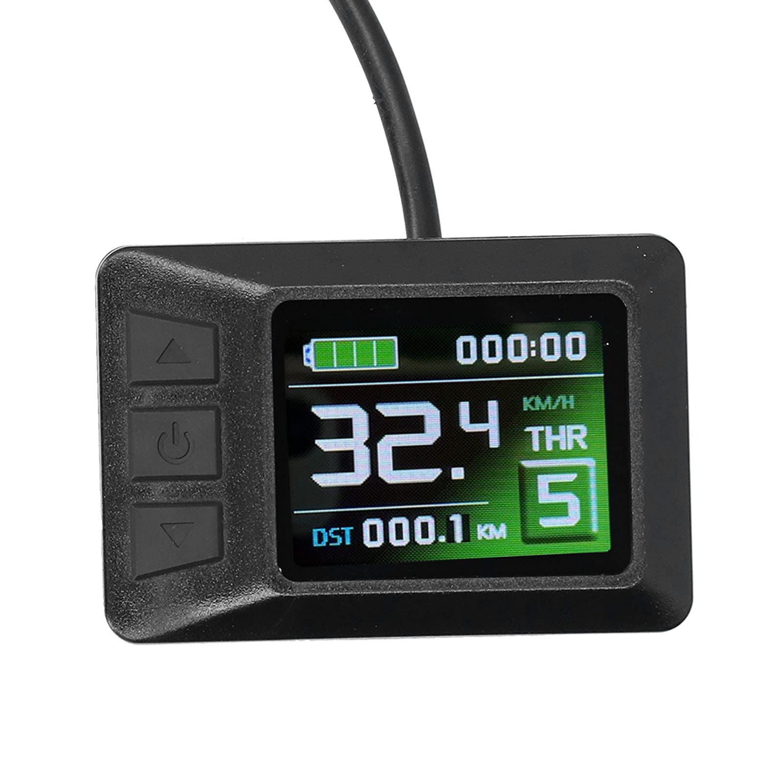 Ebike Display 24V/36V/48V Voor Kt Lcd7c Kleurenscherm Voor Elektrische Fiets Conversie Kit Kt Lcd7c Display Sm Plug