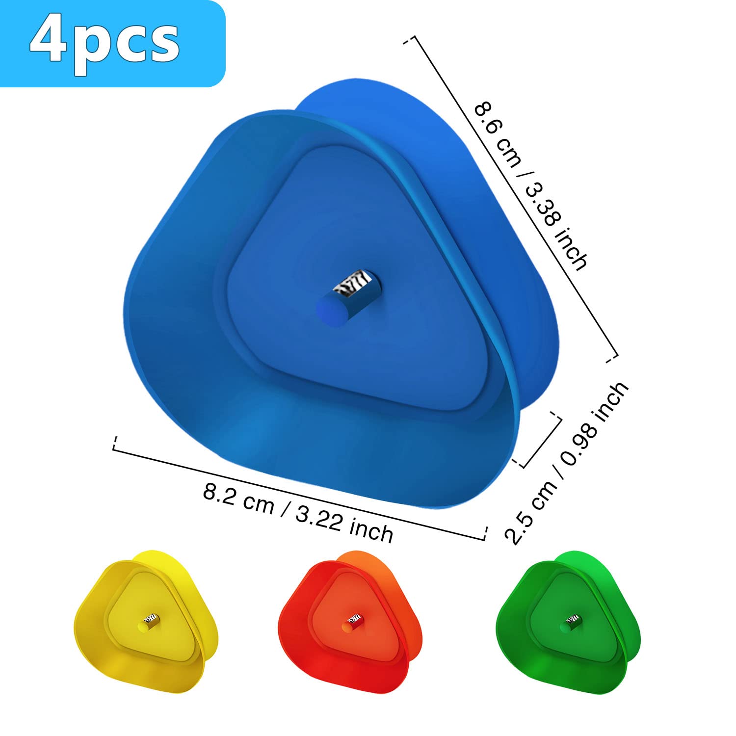 4 Portacarte Da Gioco In Acrilico | Supporto Con Doppia Apertura Per 2 File Di Carte | Accessorio Per Anziani, Bambini E Adulti | Mani Libere Per Poker, Canasta, Uno - 2