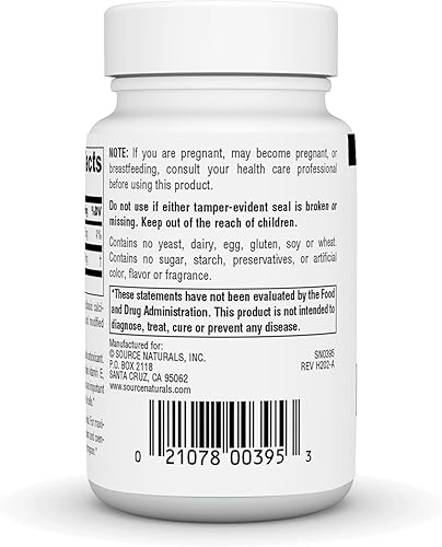 Miniatura 4 de Source Naturals Alpha Lipoic Acid 200mg, SN0395, 60, 1, 1