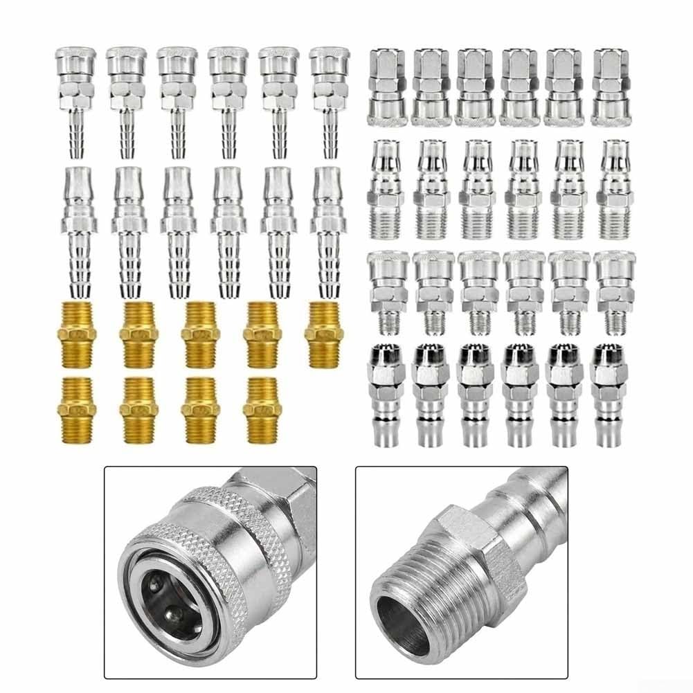Set 45 Raccordi Rapidi Pneumatici Acciaio Set 45 Raccordi Rapidi