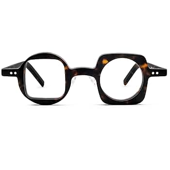 Zeelool Vintage Small Geometric Glasses Acetate Frame with