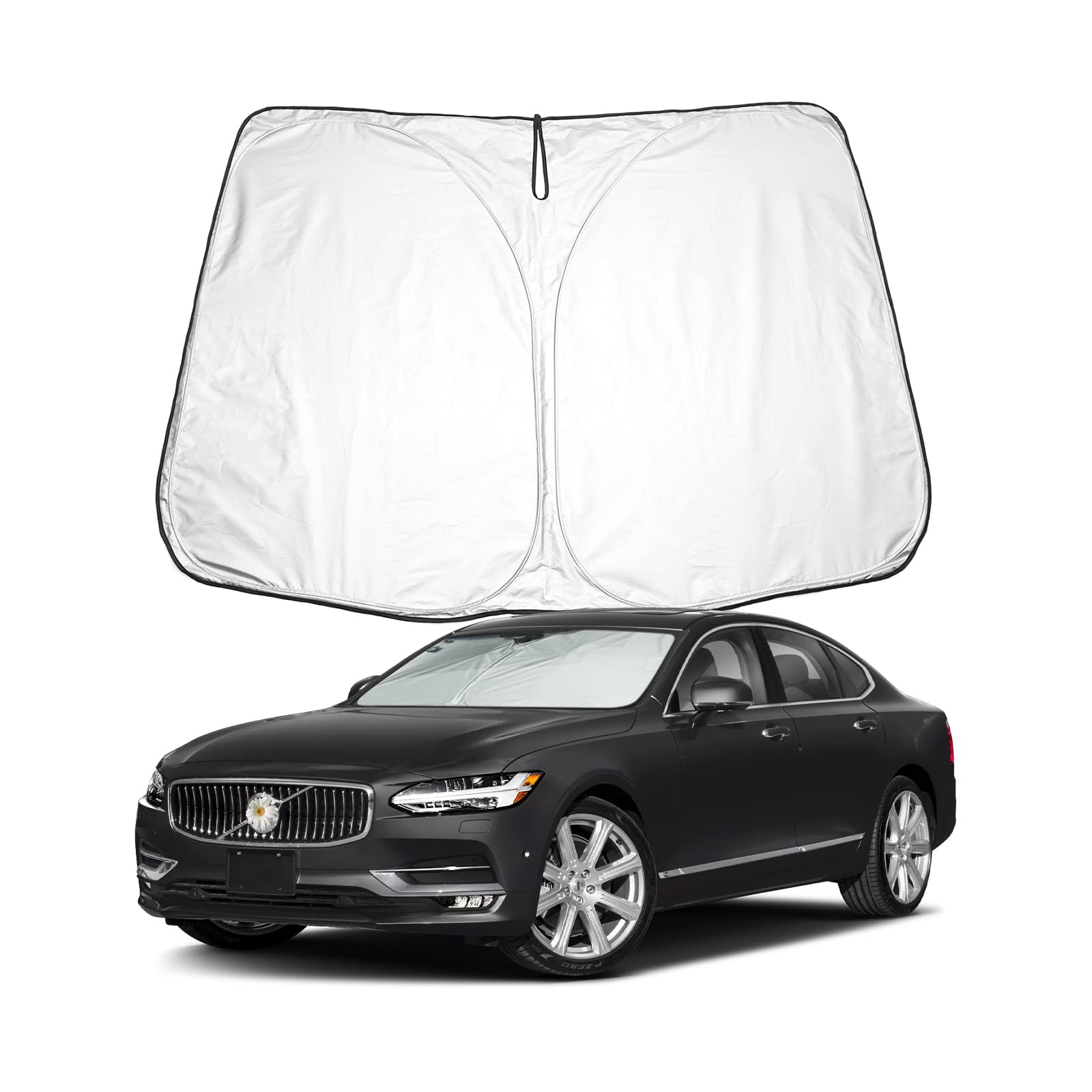 BIXUAN S90 Parasole Parabrezza Per Volvo S90 V90 CC (2017-2024) - Copertura Antivento Con Protezione UV