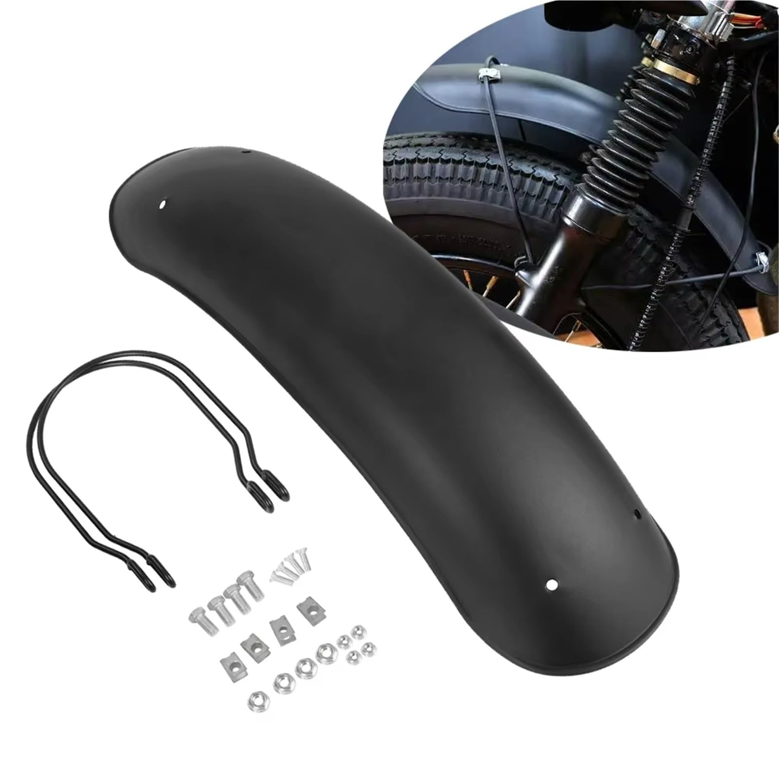 Parafango Moto Allungato Per Suzuki Per Cafe Per Racer Protezione Universale Per Parafango Anteriore Per Moto