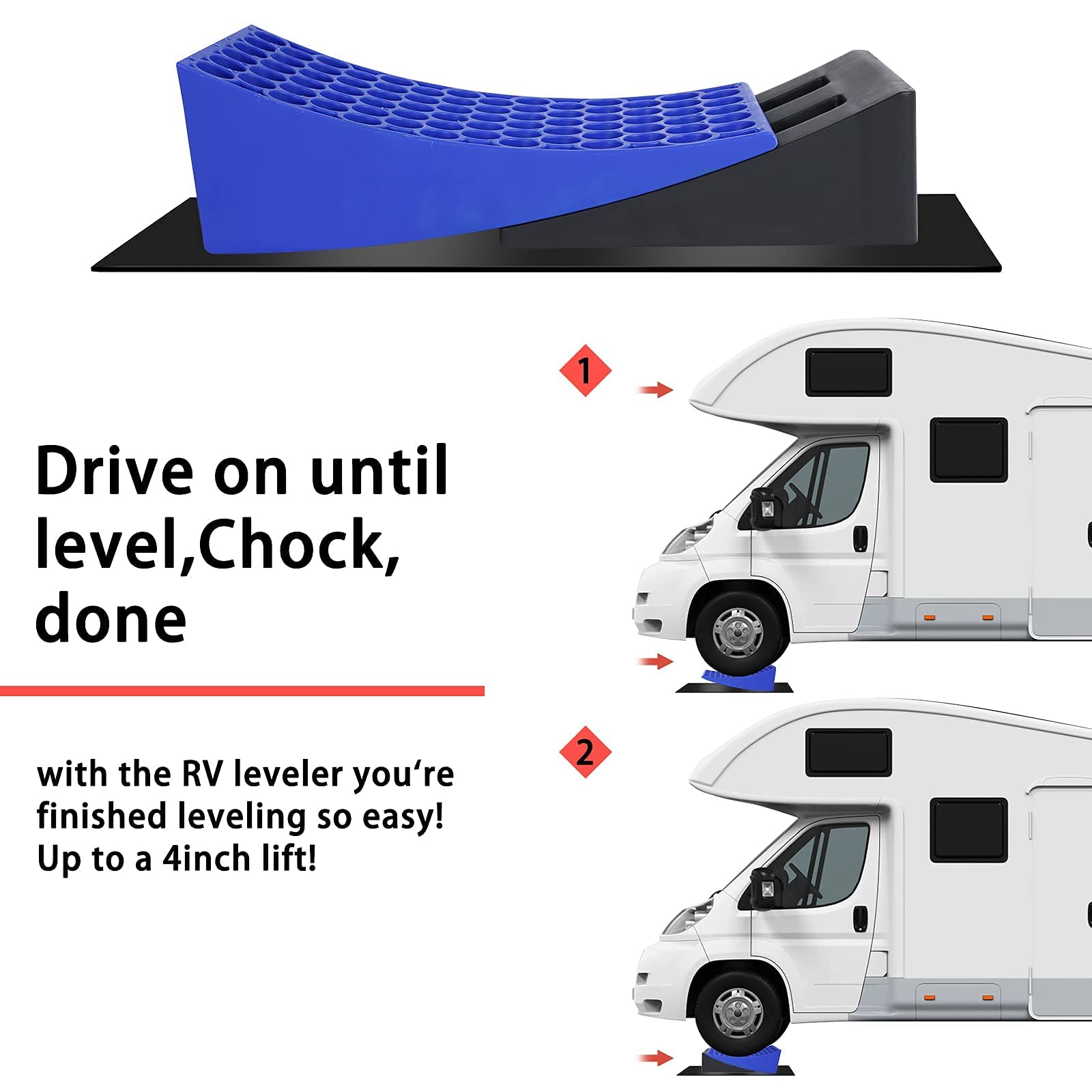 Levelers For Rv Camper Leveling Blocks Eazy2hD Camper Leveler Kit – 2 Curved Levelers ...