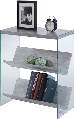 Miniatura 3 de Convenience Concepts SoHo Librería, Abedul Sintético  Vidrio