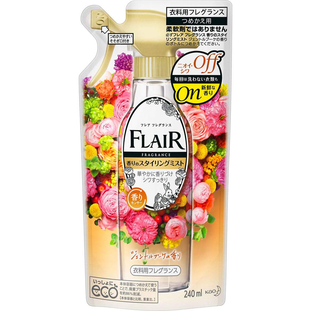 フレアフレグランス ミスト ジェントルブーケの香り 詰替 240ml  30個 Amazon | 【8個セット】フレア フレグランス ミスト ジェントル