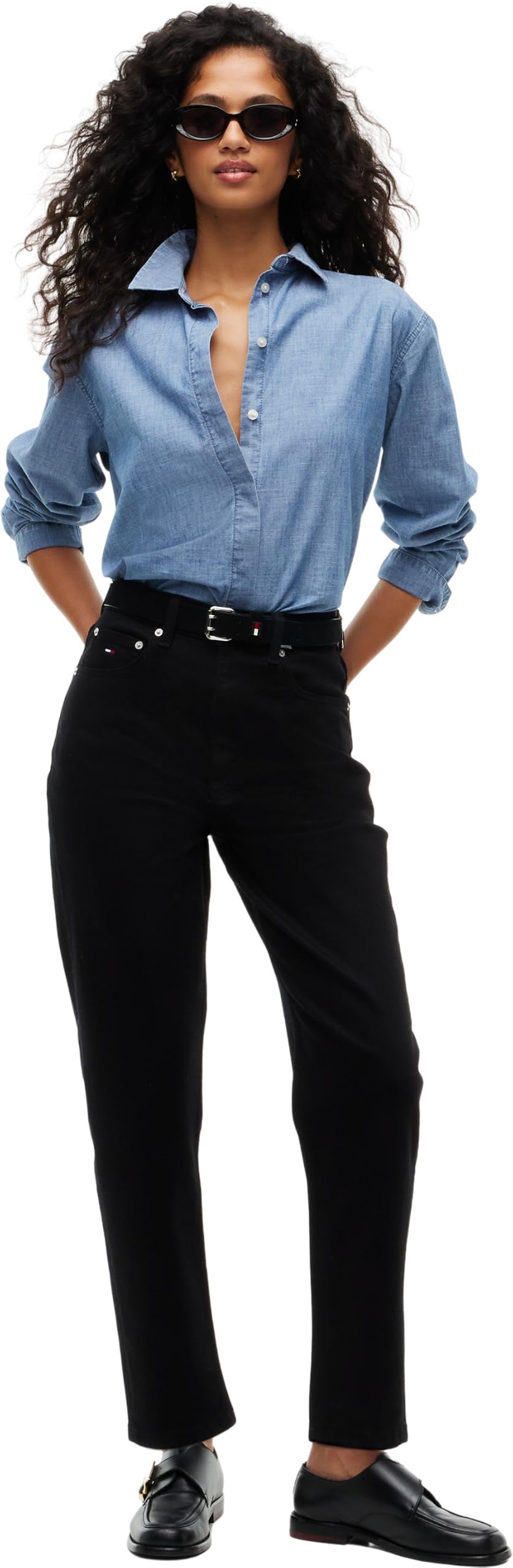 Tommy Jeans - 90's Mom High Tapered Di4187 Dw0dw23569, Affusolato Donna