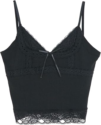 Yumetenbow Women's Lace Cami or Sheer Butterfly Cami
