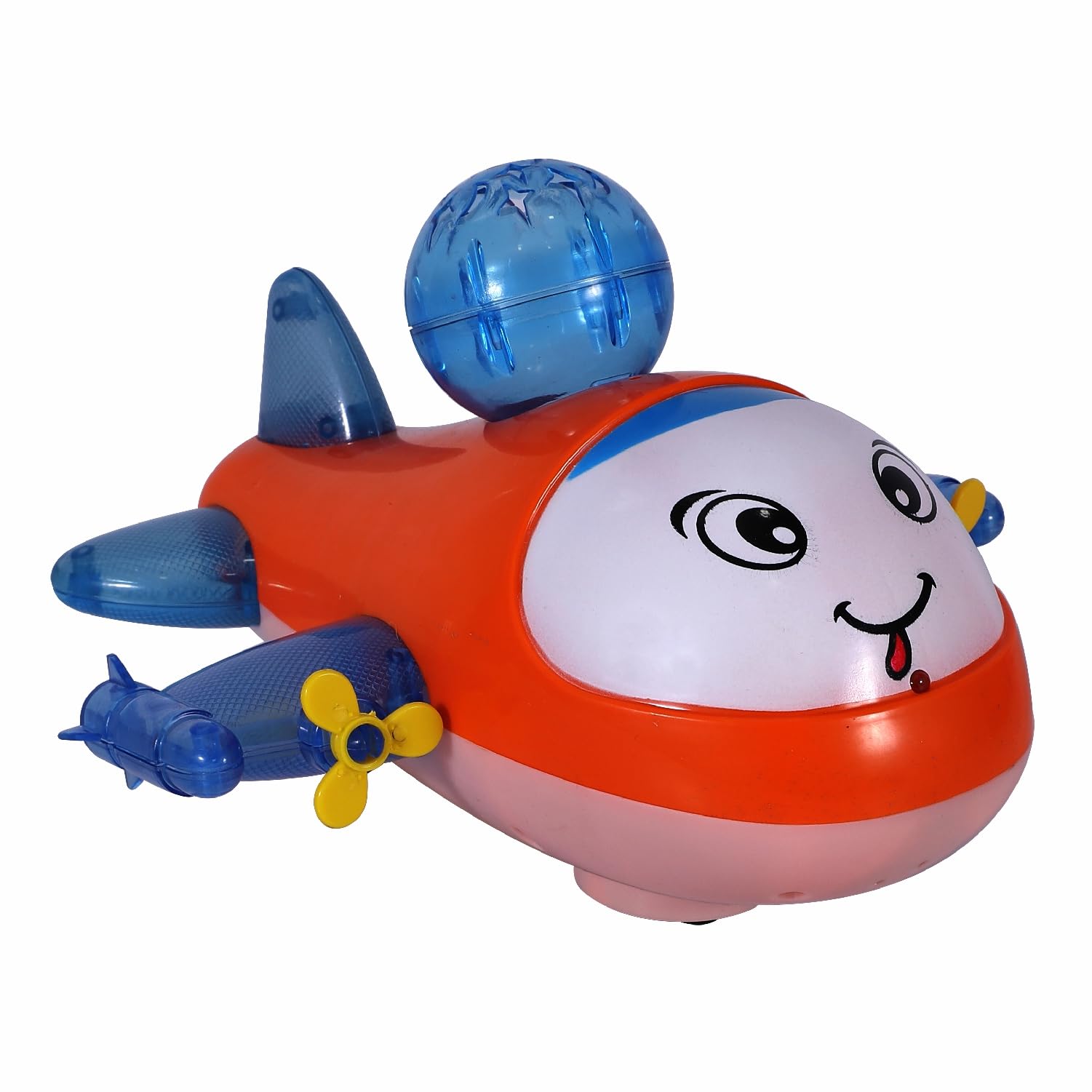 Toyzone Skyhawk Airplane Bump 'N' Go-20912 | Electronic Toy | Bump-n-Go Movement | Battery Operated Toy | Light & Music | Bump N go Action | Aeroplan Toy for Kids | for Kids Age 12+ Months